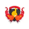 Acessórios para Tamancos da Série Basquete e Futebol Flores para Sapato Acessórios de Sapato DIY Fivelas de Sapato de Borracha Macia Pvc Decoração de Sapato