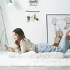 Sofá Perezoso Tatami Sofá de Dormitorio Individual Sofá de Sala de Estar Balcón Plegable Dormitorio Sofá Individual Silla de Piso con Respaldo