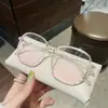 Gafas de Montura Grande Irregulares Marrones de Gama Alta Europeas y Americanas para Mujeres con Miopía Leve, Aptas para Graduación, Aspecto Natural, Maquillaje Ligero, Versátiles y Modernas