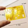 Nuevo Sello de Cumpleaños Alfanumérico Inglés Dorado 26 Princesa Príncipe Constelación Acrílico Decoración para Hornear Pasteles
