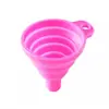 Funil Dobrável Dispensador Telescópico Grande Grau Alimentício Vazamento de Óleo Funil Pequeno Despejar Vinho Funil de Silicone para Despejar Óleo