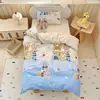 Jardín de Infancia Clase A Juego de Tres Piezas para la Siesta de Algodón Puro Juego de Ropa de Cama Infantil de Dibujos Animados Juego de Seis o Siete Piezas de Algodón Puro con Relleno de Almohada