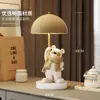 Luminária de Mesa Ursinho Fofo Enfeites Decorativos Acessórios para Casa Atmosfera do Quarto Luminária de Cabeceira Luz Noturna Presente Criativo de Aniversário