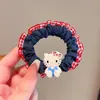 Lazo de Tela de Mezclilla Dulce y Lindo de Gatito para Niñas, Suave y Lindo Sencillo Lazo para el Cabello de Gatito Kt para Cola de Caballo Alta