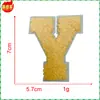 Venta Caliente Transfronteriza Color Alfanumérico Toalla Tela Bordada Calcomanías Parche de Ropa Zhangzai Marcado Codificado Hecho a Mano