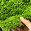 Grama de musgo artificial para decoração de paisagismo interno, musgo falso versátil para bonsai, superfície com flocagem para micro paisagismo, parede de plantas verdes