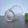Copo de Vidro Transparente Estilo Ins para Casa, Copo para Bebida Fria, Copo para Suco, Copo de Água de Vidro com Padrão de Favo de Mel, Caneca de Café Estilo Americano
