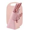 Comercio Exterior Sudeste Asiático Color Paja de Trigo Juego de Siete Piezas Antiadherente Cuchillo de Cocina Cuchillo de Cocina Fabricante de Cuchillos de Cocina Venta al Por Mayor al Contado