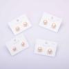 Pendientes clásicos de Joker aguja de plata esterlina S925 5A cuentas de pan naturales temperamento simple pendientes de perlas de agua dulce al por mayor