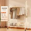 Cabideiro de Roupa Doméstico Haste de Roupa Simples para Chão de Quarto, Varanda, Sala de Estar Interna Cabideiro Removível Cesto de Armazenamento