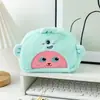 Nueva Bolsa de Lápices de Peluche para Cross-Dressing Loopy Estilo Japonés Linda Bolsa de Papelería de Dibujos Animados Gran Capacidad Bolsa de Cosméticos Pequeño Castor Femenino