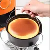 Molde para Pastel para Freidora de Aire con Asa Herramienta para Hornear Molde Redondo Antiadherente Doméstico de 8 Pulgadas Cavidad Única de 6 Pulgadas Molde para Pastel de Cumpleaños Chiffon