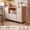 Aparador, mueble de almacenamiento para sala de estar, aparador de comedor de pared, mueble de almacenamiento, soporte para cafetera de panel ecológico de madera maciza, mueble para té