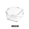 Caja organizadora de escritorio de oficina con cajones para papelería, cubiertos y joyas; caja de almacenamiento compartimentada transparente multifuncional