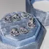 Pendientes de Serpiente Rodeada de Amor con Diamantes Completos, Clavo de Hueso del Oído Coclear, Destello Explosivo de Diamante, Pendientes de Temperamento Exquisito, Pendientes de Nicho para Mujeres