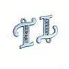 Nuevo Llavero de Metal con Incrustaciones de Diamantes de 26 Letras, Colgante para Bolso, Colgante Sencillo para Collar, Accesorios DIY, Venta al por Mayor