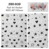 Pegatinas para Uñas con Estampado de Leopardo y Estrella de Cinco Puntas Versátiles Dulces Geniales con Manchas Pentágono Regular Accesorios para Uñas Dh940