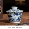 Jingdezhen antiguo barro nieve cubierta cuenco taza de té hogar Kung Fu Sancai cuenco de té juego de té traje fábrica al por mayor