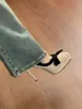 Sapatos de Salto Alto com Plataforma Impermeáveis para Mulheres com Saltos Finos, Novo Estilo Francês Outono 2026 Laço Fada Gentil Moda Versátil Sapatos de Salto