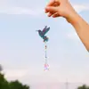 5D5D1pc Pintura de Piedras Diamantadas Captura Paisaje Patrón Colibrí Manualidades de Campana de Viento DIY Diamante Acrílico de Doble Cara