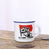 Taza de Té de Cerámica Esmaltada Imitación, Copa Pequeña de Vino Clásica Creativa Nostálgica, Taza Mini Linda Popular de Atracción Turística, Precio Especial