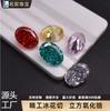 Flor de Hielo corte zirconia cúbica Diamante de alto carbono Forma ovalada de corazón joyería arte de uñas incrustado piedra desnuda circón en stock al por mayor