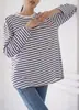Novedades Japonesas y Coreanas Otoño e Invierno 2025 Camisetas de Manga Larga para Mujer Ropa Interior de Longitud Media Holgada que se Puede Usar por Fuera Estilo Nuevo
