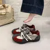 Cómodos zapatos de entrenamiento nuevos alemanes, zapatos casuales de otoño para mujer, suela suave de suela gruesa, 2026 punta redonda con cordones de tela