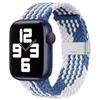 Para Apple Watch 4567/SE Apple Watch con correa de hebilla de nailon elástico tejido de doble sección