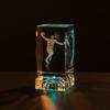 Figura de Estrella Regalo de Cumpleaños Kobe Bryant Iverson Bola de Cristal Luz Nocturna con Base de Madera Luminosa Regalo Creativo para Estudiante