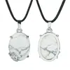 Punto Colgante de Piedra Natural en Forma de Disco Piedra Semipreciosa Colgante de Cristal Natural Accesorios para Joyería DIY Venta al por Mayor