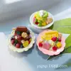 Adesivos de Geladeira de Resina de Comida Simulada Fruta Leite de Coco Refrescante de Hainan Pão Sorvete Adesivos Magnéticos Decoração de Móveis