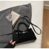 Bolso de mano vintage de ante transfronterizo para mujer, nuevo bolso tipo cubo de alta moda de tendencia, bolso de hombro y cruzado de gran capacidad