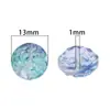10 Cuentas de Gelatina de Verano Vidrio Transparente Patrón Doble Recto Cuentas Pulsera de Cuentas de Vidrio Cuentas Sueltas DIY Hecho a Mano