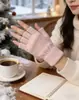 Guantes Cálidos de Terciopelo de Cristal de Media Dedos con Capacidad para Pantalla Táctil, Tacto Suave, Adecuados para Uso en Exteriores, Hogar y Oficina, Venta al por Mayor