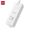 Deli 18276-02 Regleta 1+1_ 2m Nuevo Estándar Nacional Enchufe de Corriente Protección Contra Sobrecargas Regleta Doméstica Venta al por Mayor