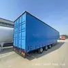 Se venden semirremolques de lona lateral de 90-130 metros cúbicos 13.75m Semirremolques de lona lateral tipo caja para transporte de carga