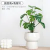 Flores de Hortensia Artificiales, Plantas Falsas, Macetas de Cerámica, Plantas en Maceta para Decoración de Sala de Estar y Aparador, Plantas de Flores Secas