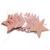 Amazon 2 m Brillo Estrella de Cinco Puntas Flor de Papel Redonda Dorado Brillante Candelabro Decoración de Boda Fiesta