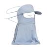 Máscara Protectora Solar Larga Orejas Colgantes Protección Cuello Verano Seda de Hielo Máscara Protectora Solar Facial Gini Protección UV Velo Parasol