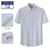 Camisa DP pronta para usar sem ferro para homens, camisa social de manga curta 100% algodão, top social de alta qualidade, feito sob medida
