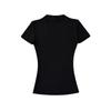 Top Sexy Ajustado Elástico de Hombro Pequeño Interior de Manga Corta Verano Nuevo Cuello en V Simple Ajustado Cintura Adelgazante Camiseta Base