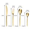 Talheres de aço inoxidável para uso transfronteiriço, faca, garfo e colher, utensílios domésticos, faca e garfo para bife, colher para hotel, comida ocidental, faca, garfo e colher para restaurante, atacado