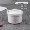 Panela de Cerâmica para Ensopado com Tampa para Uso Doméstico, Adequada para Cozinhar em Banho-Maria Ninho de Pássaro e Ovos, Pequena Panela de Ensopado Estilo Shaxian