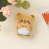 Novo Estilo Boneca de Pelúcia Desenho Animado Urso Manteiga Boneca de Algodão Chaveiro Pingente de Bolsa Acessórios de Cabeça Acessórios de Cabelo Broche
