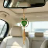 Colgante de Coche Hueco de Esmalte Colorido con Forma de Manzana Incrustada de Pedrería Transfronterizo, Modelo de Gran Venta en Dubái, Adorno Colgante para Coche de Aleación, Recuerdo