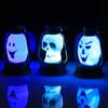 Escena de Halloween, vestido, accesorios, festival de fantasmas, lámpara de calabaza, lámpara de calavera, luz de noche, lámpara de queroseno colorida con degradado, modelado
