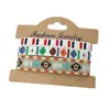 Set de 3 Piezas Venta Caliente Transfronteriza Cuerda de Mano Étnica Bohemia Retro Pulsera Tejida Colorida de Nepal Joyería