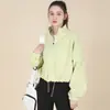 Nueva Sudadera Cálida de Terciopelo para Otoño e Invierno con Ajuste de Cordón, Chaqueta Deportiva Gruesa Cortavientos, Top Exterior de Fitness para Mujer