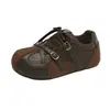 2026 Sapatos Brancos Femininos Outono Novo Estilo Versão Coreana ins Estudante Feminina Casual Esportivo Versátil Sapatos Forrest Gump Estilo de Rua F551